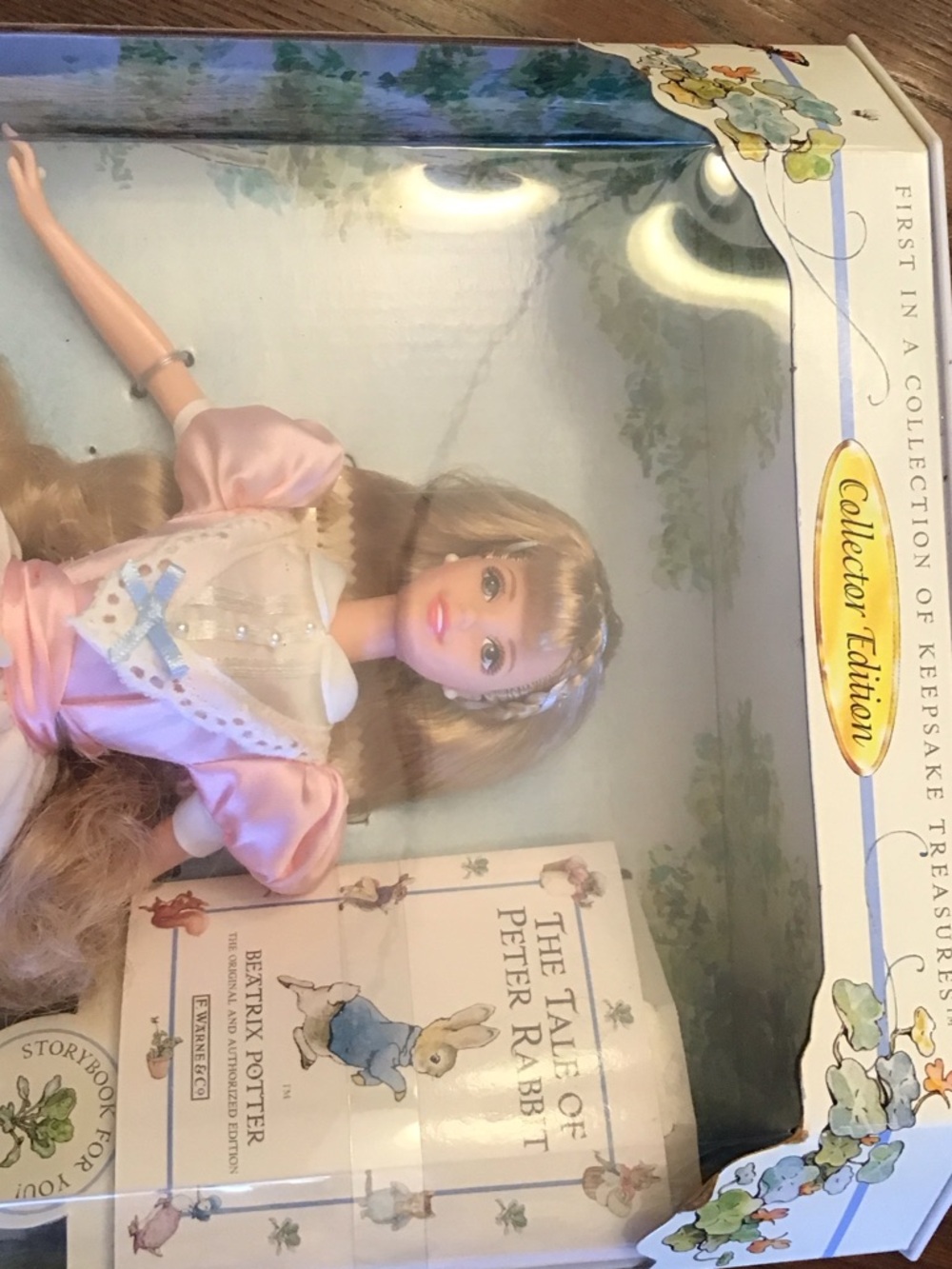 Barbie Collector Edition Pink Storybook Gown with Peter Rabbit Print - Picture 2 of 7